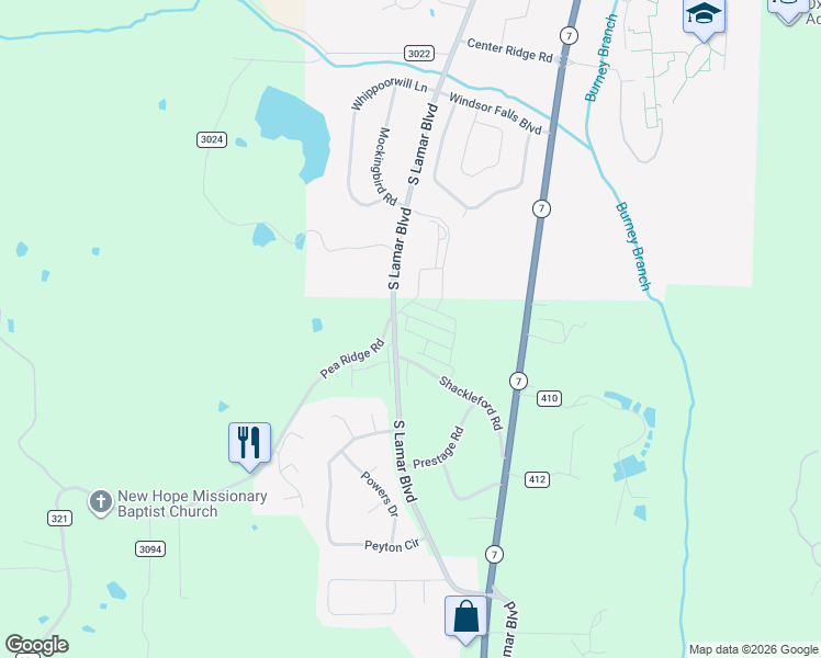 map of restaurants, bars, coffee shops, grocery stores, and more near 102 Hunters Court in Oxford