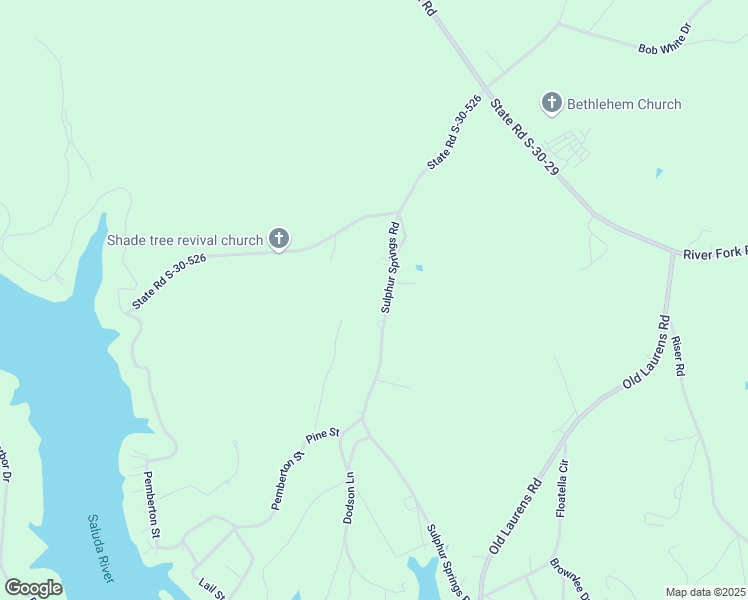 map of restaurants, bars, coffee shops, grocery stores, and more near 248 Sulphur Springs Road in Ware Shoals