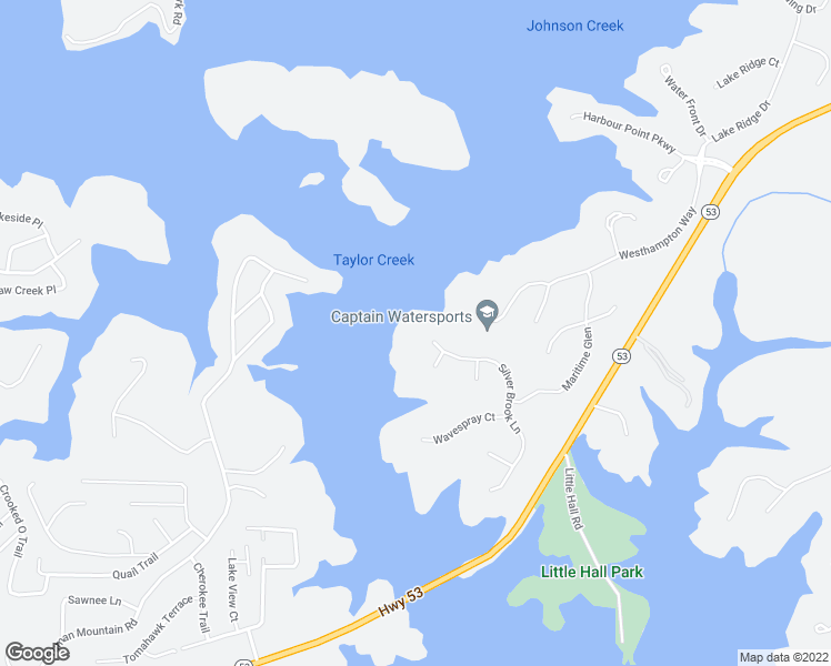 map of restaurants, bars, coffee shops, grocery stores, and more near 3602 Silver Brook Lane in Gainesville