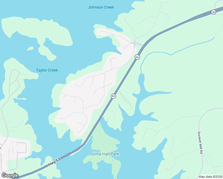 map of restaurants, bars, coffee shops, grocery stores, and more near 3532 Wake Run Court in Gainesville