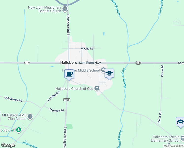 map of restaurants, bars, coffee shops, grocery stores, and more near 234 Bussy Road in Hallsboro