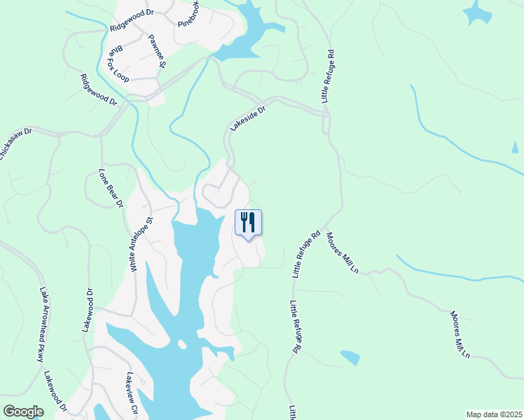 map of restaurants, bars, coffee shops, grocery stores, and more near 113 Franklin Elm Court in Waleska