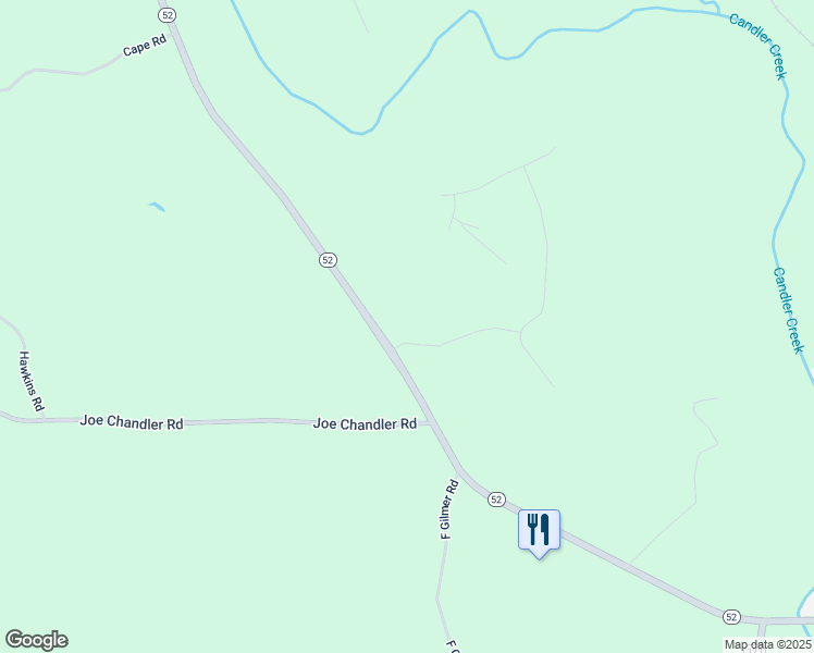 map of restaurants, bars, coffee shops, grocery stores, and more near 5507 Georgia 52 in Gillsville