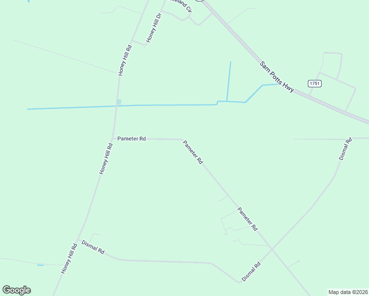 map of restaurants, bars, coffee shops, grocery stores, and more near 1327 Pameter Road in Hallsboro