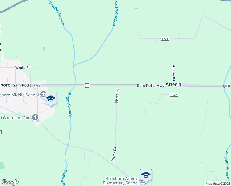 map of restaurants, bars, coffee shops, grocery stores, and more near 34 Pierce Road in Hallsboro
