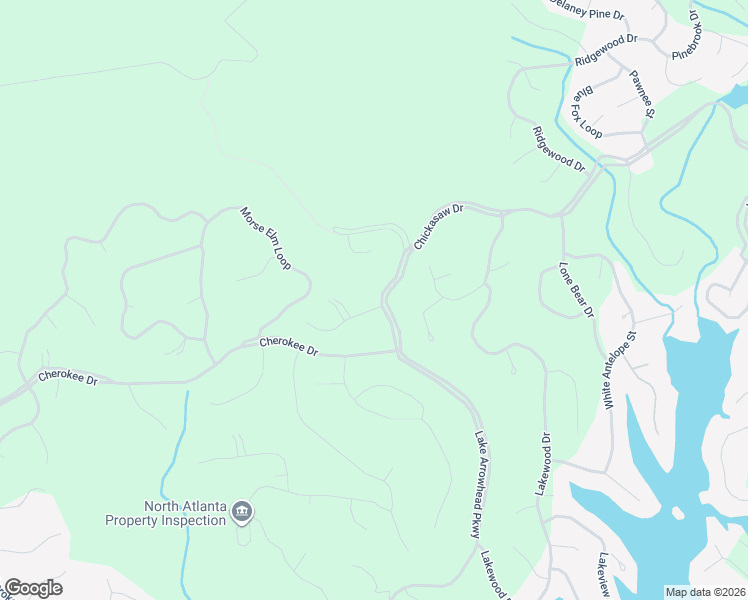 map of restaurants, bars, coffee shops, grocery stores, and more near 102 Jack Pine Court in Waleska