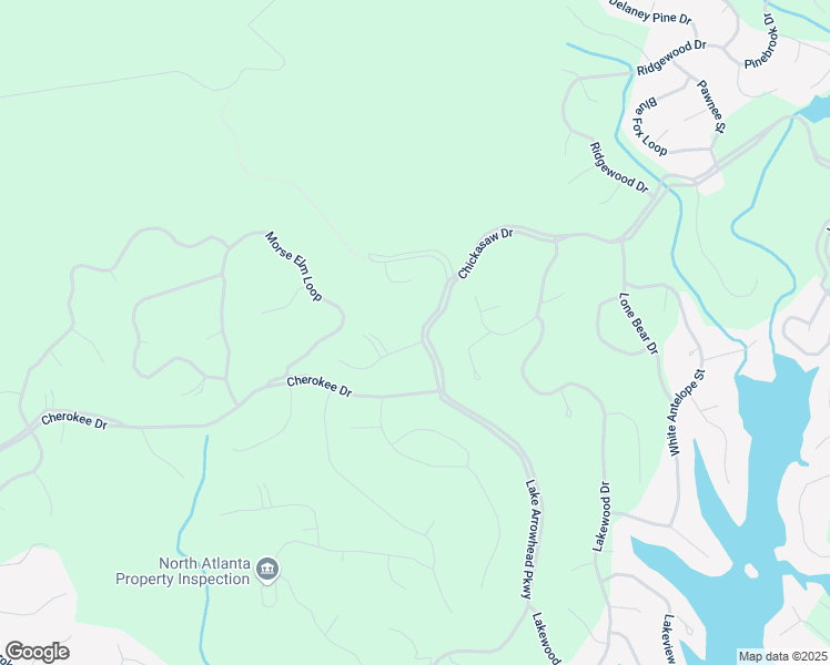 map of restaurants, bars, coffee shops, grocery stores, and more near 102 Jack Pine Court in Waleska