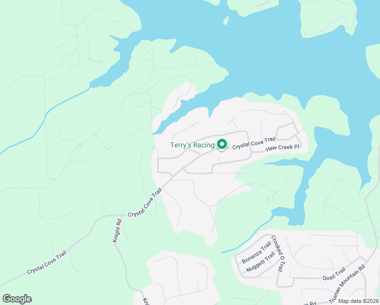 map of restaurants, bars, coffee shops, grocery stores, and more near 6515 Thunder Trail in Gainesville