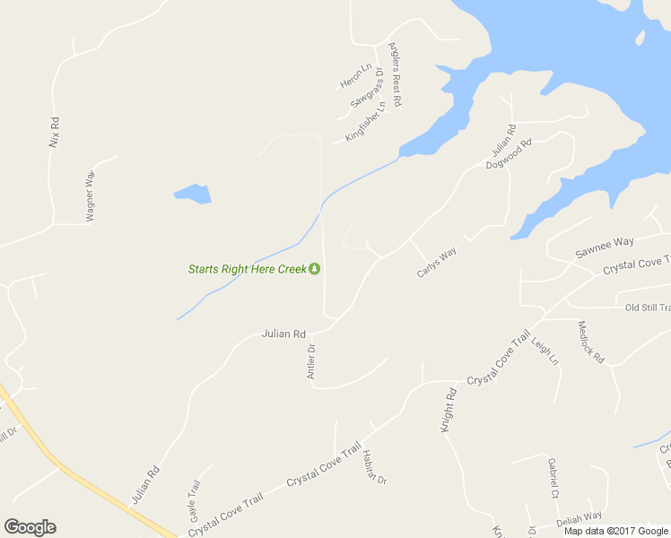 map of restaurants, bars, coffee shops, grocery stores, and more near 6160 Old Still Run Road in Gainesville