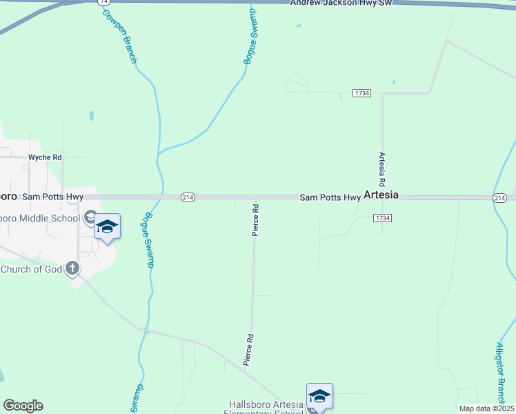 map of restaurants, bars, coffee shops, grocery stores, and more near 35 Pierce Road in Hallsboro