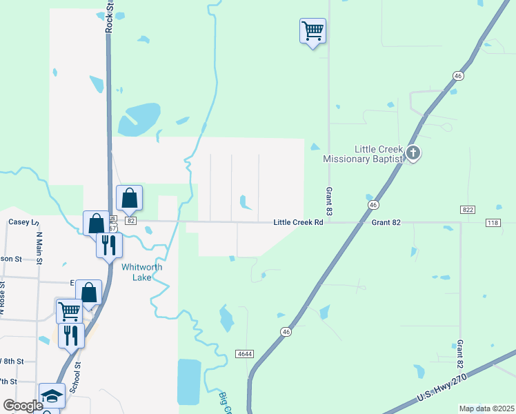 map of restaurants, bars, coffee shops, grocery stores, and more near 23 Winston Drive in Sheridan