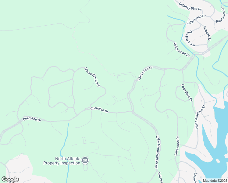 map of restaurants, bars, coffee shops, grocery stores, and more near 106 Siddiqui Court in Waleska