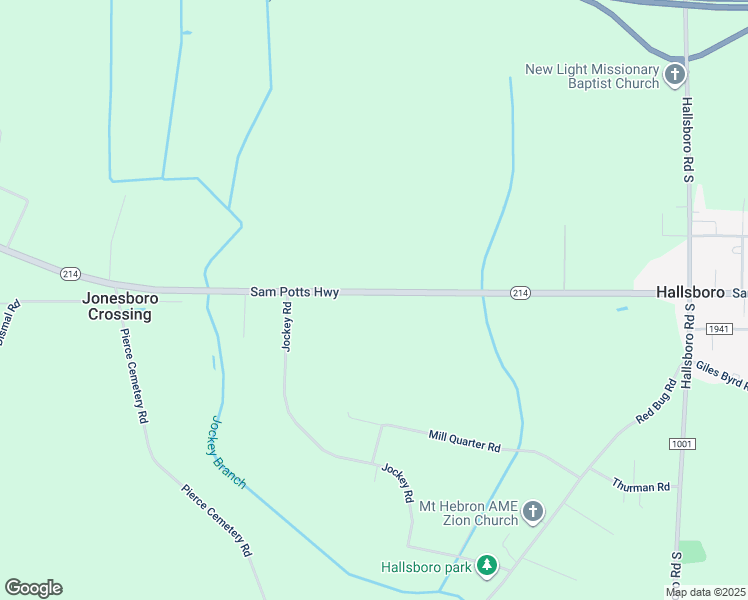 map of restaurants, bars, coffee shops, grocery stores, and more near 3428 Sam Potts Highway in Hallsboro
