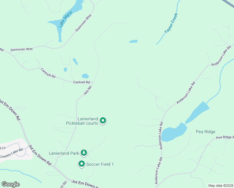 map of restaurants, bars, coffee shops, grocery stores, and more near 6380 Jett Rd in Dawsonville