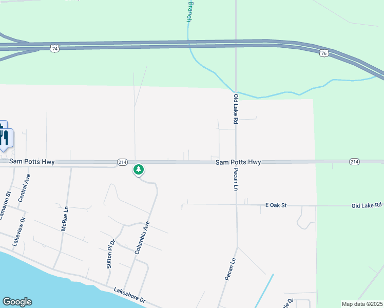 map of restaurants, bars, coffee shops, grocery stores, and more near 1110 East Old Hwy 74/76 in Lake Waccamaw