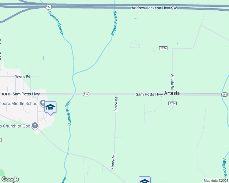 map of restaurants, bars, coffee shops, grocery stores, and more near 5165 Sam Potts Highway in Hallsboro