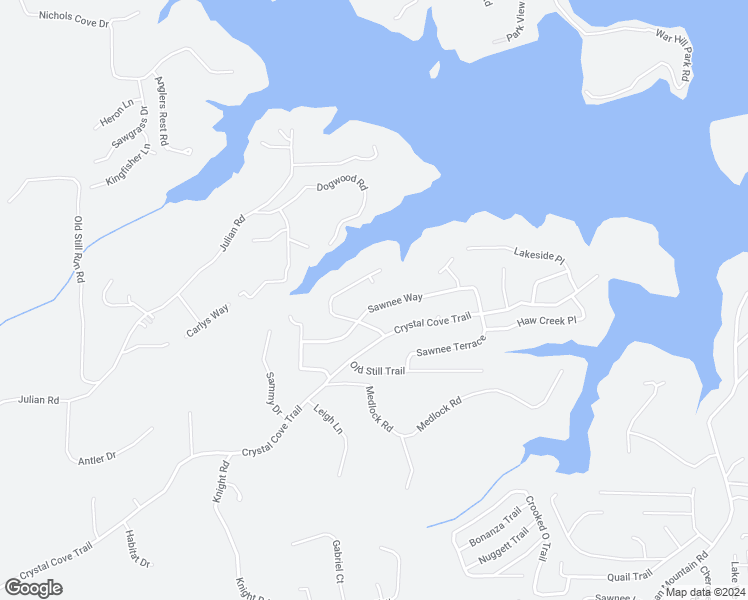 map of restaurants, bars, coffee shops, grocery stores, and more near 6635 Sawnee Way in Gainesville