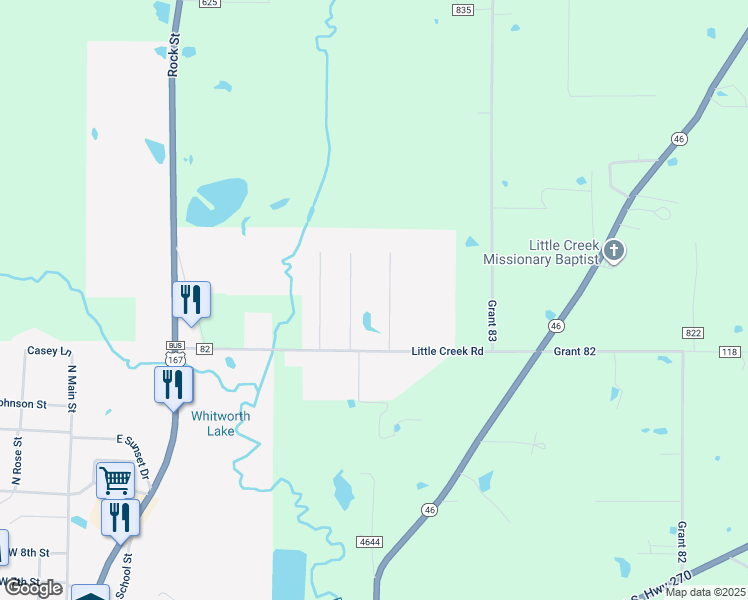 map of restaurants, bars, coffee shops, grocery stores, and more near 23 Winston Drive in Sheridan