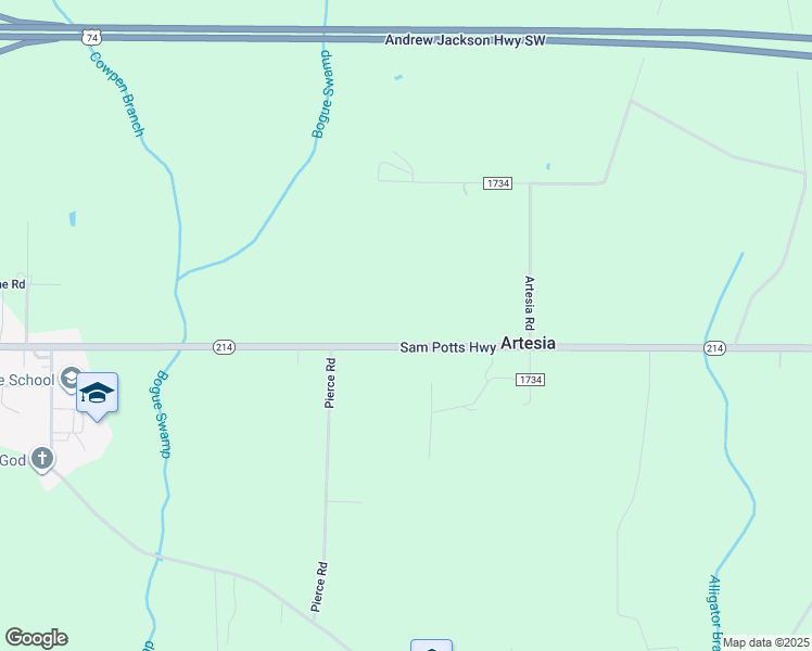 map of restaurants, bars, coffee shops, grocery stores, and more near 5375 Sam Potts Highway in Hallsboro