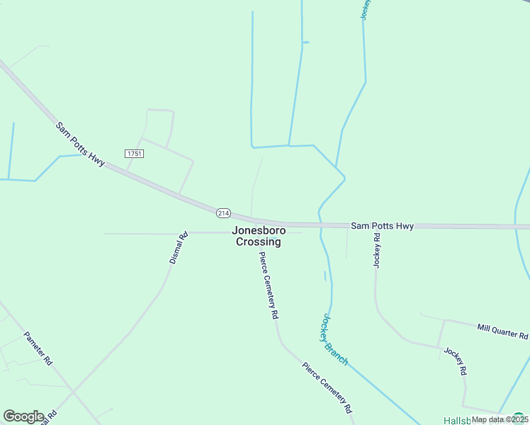 map of restaurants, bars, coffee shops, grocery stores, and more near 2829 Sam Potts Highway in Hallsboro