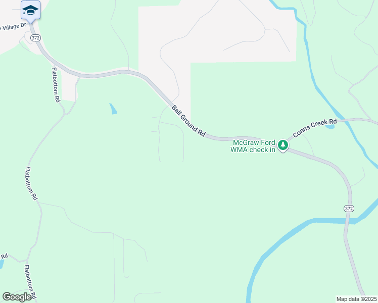 map of restaurants, bars, coffee shops, grocery stores, and more near 223 Hawkins Farm Circle in Ball Ground