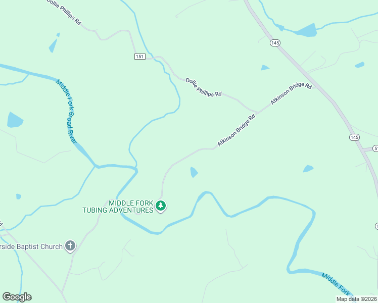 map of restaurants, bars, coffee shops, grocery stores, and more near 1087 Atkinson Bridge Road in Carnesville