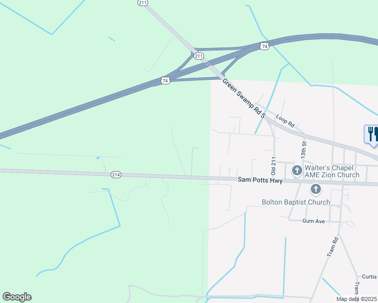 map of restaurants, bars, coffee shops, grocery stores, and more near 135 Bay Blossom Lane in Bolton