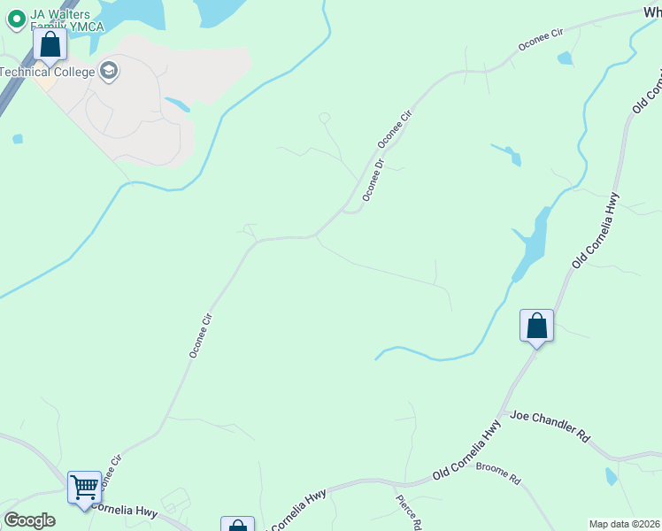 map of restaurants, bars, coffee shops, grocery stores, and more near 2736 Sawyer Mill Drive in Gainesville