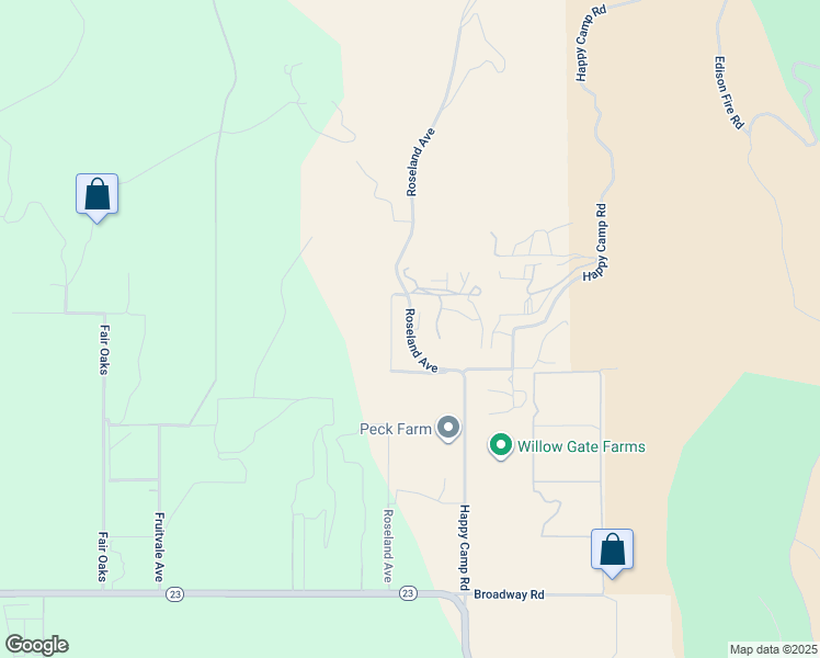 map of restaurants, bars, coffee shops, grocery stores, and more near 8451 Roseland Avenue in Moorpark