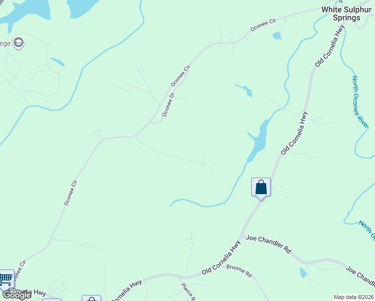 map of restaurants, bars, coffee shops, grocery stores, and more near 2777 Sawyer Mill Drive in Gainesville