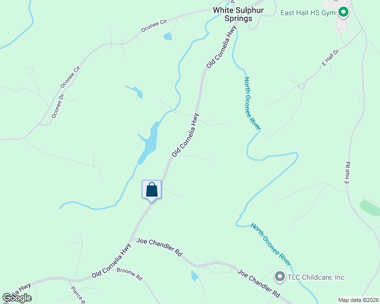 map of restaurants, bars, coffee shops, grocery stores, and more near 3115 M G Drive in Gainesville