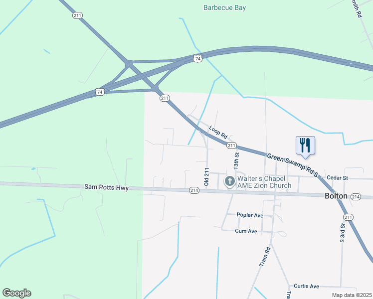 map of restaurants, bars, coffee shops, grocery stores, and more near 95 Cypress Avenue in Bolton