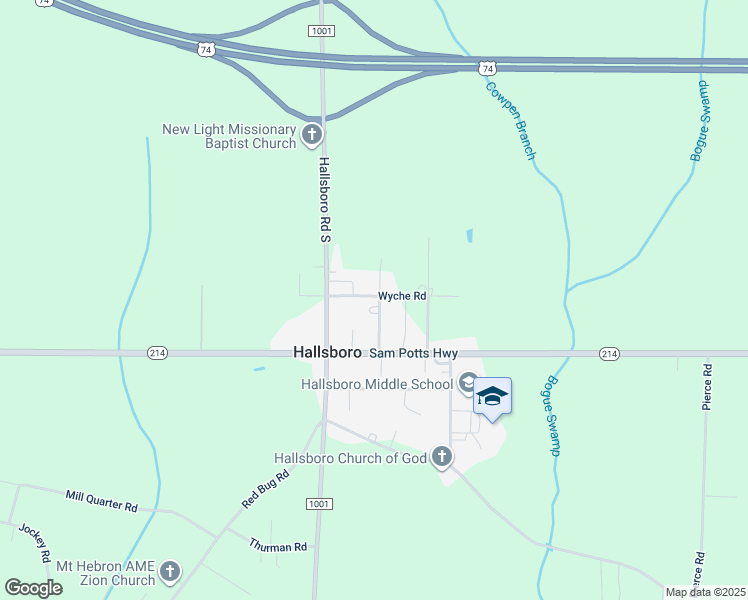 map of restaurants, bars, coffee shops, grocery stores, and more near 131 Bardy High Road in Hallsboro