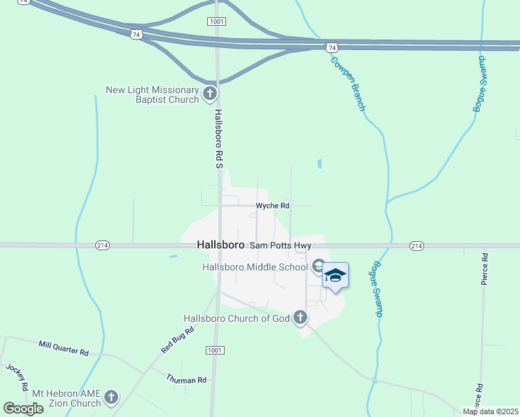 map of restaurants, bars, coffee shops, grocery stores, and more near 130 Bardy High Road in Hallsboro