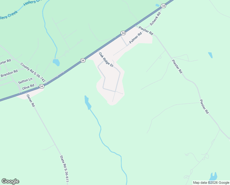 map of restaurants, bars, coffee shops, grocery stores, and more near 401 Oak Ridge Drive in Newberry