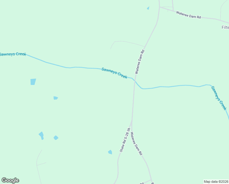 map of restaurants, bars, coffee shops, grocery stores, and more near 1393 Wateree Dam Road in Ridgeway