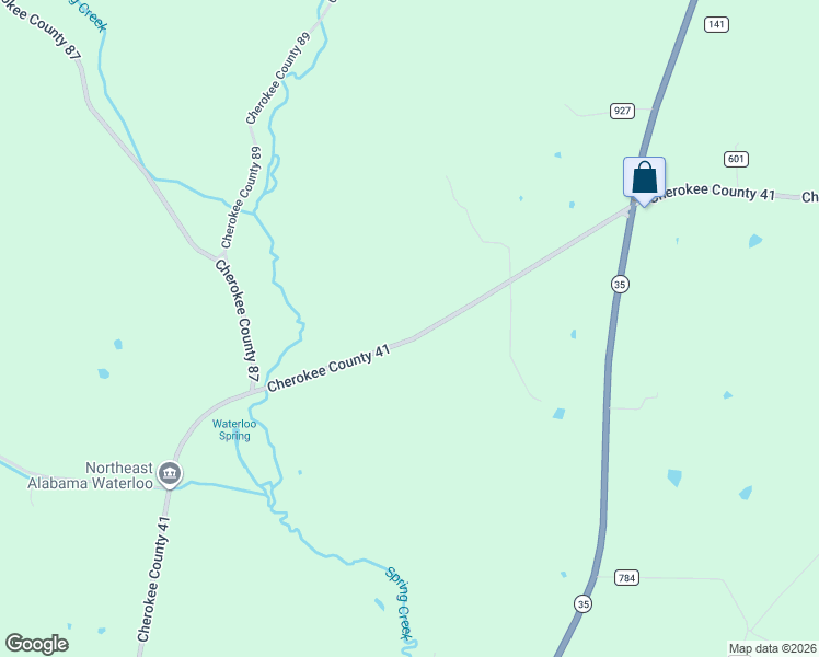 map of restaurants, bars, coffee shops, grocery stores, and more near 4646 County Road 41 in Gaylesville