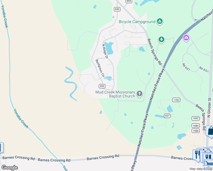 map of restaurants, bars, coffee shops, grocery stores, and more near Champions Cove in Saltillo
