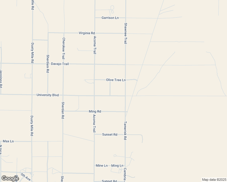 map of restaurants, bars, coffee shops, grocery stores, and more near 56220 University Boulevard in Homestead Valley