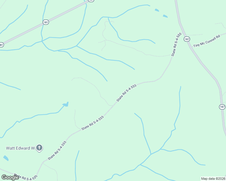 map of restaurants, bars, coffee shops, grocery stores, and more near 200 State Road S-4-555 in Iva