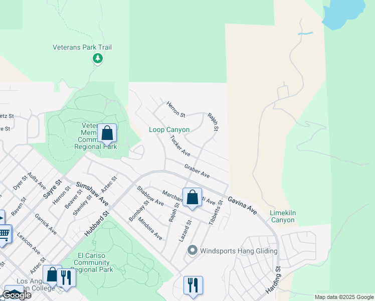 map of restaurants, bars, coffee shops, grocery stores, and more near 13926 Tucker Avenue in Los Angeles