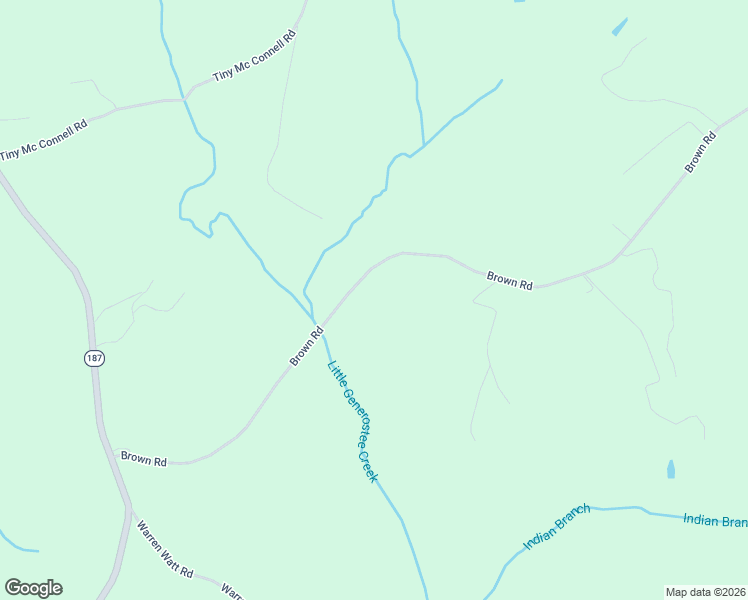 map of restaurants, bars, coffee shops, grocery stores, and more near 116 Indian Branch Road in Starr