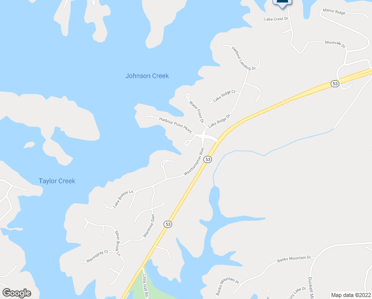 map of restaurants, bars, coffee shops, grocery stores, and more near 3327 Marina View Way in Gainesville