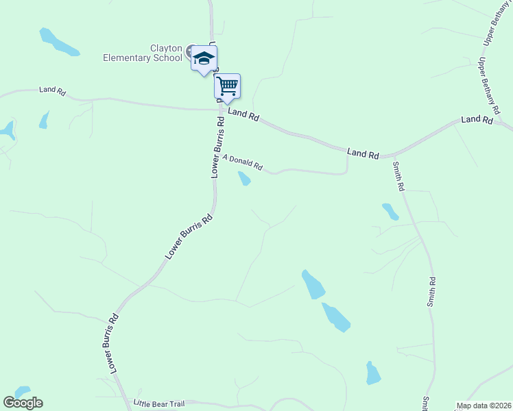 map of restaurants, bars, coffee shops, grocery stores, and more near 301 Clayton Trail in Canton