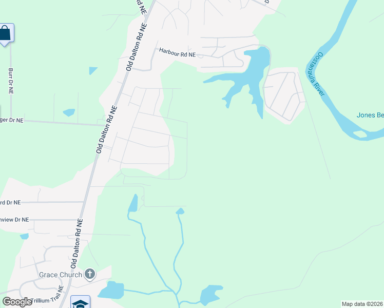 map of restaurants, bars, coffee shops, grocery stores, and more near 283 Painter Road Northeast in Rome
