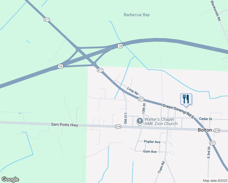 map of restaurants, bars, coffee shops, grocery stores, and more near 82 Parker Avenue in Bolton