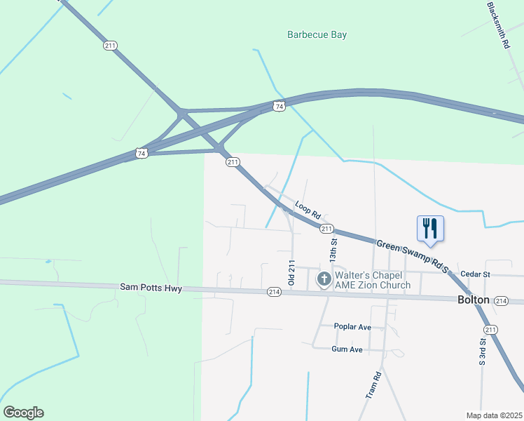 map of restaurants, bars, coffee shops, grocery stores, and more near 82 Parker Avenue in Bolton