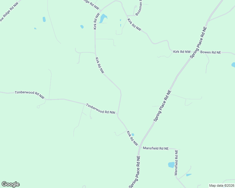 map of restaurants, bars, coffee shops, grocery stores, and more near 144 Kirk Road Northwest in White