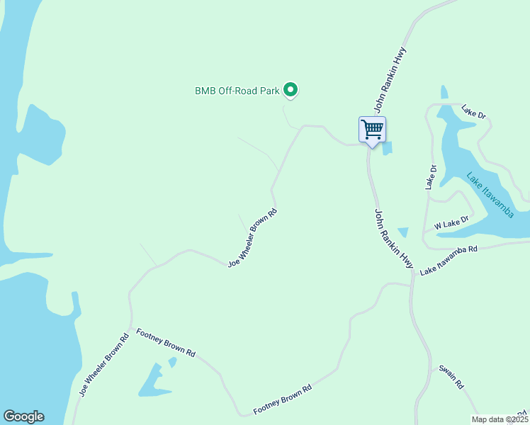 map of restaurants, bars, coffee shops, grocery stores, and more near 3377 Joe Wheeler Brown Road in Fulton