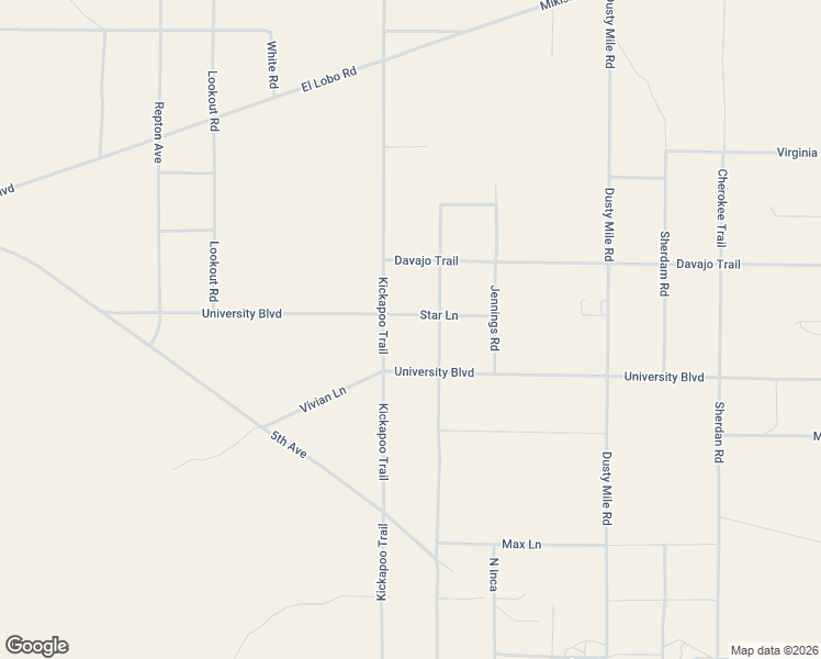 map of restaurants, bars, coffee shops, grocery stores, and more near 4185 Kickapoo Trail in Homestead Valley